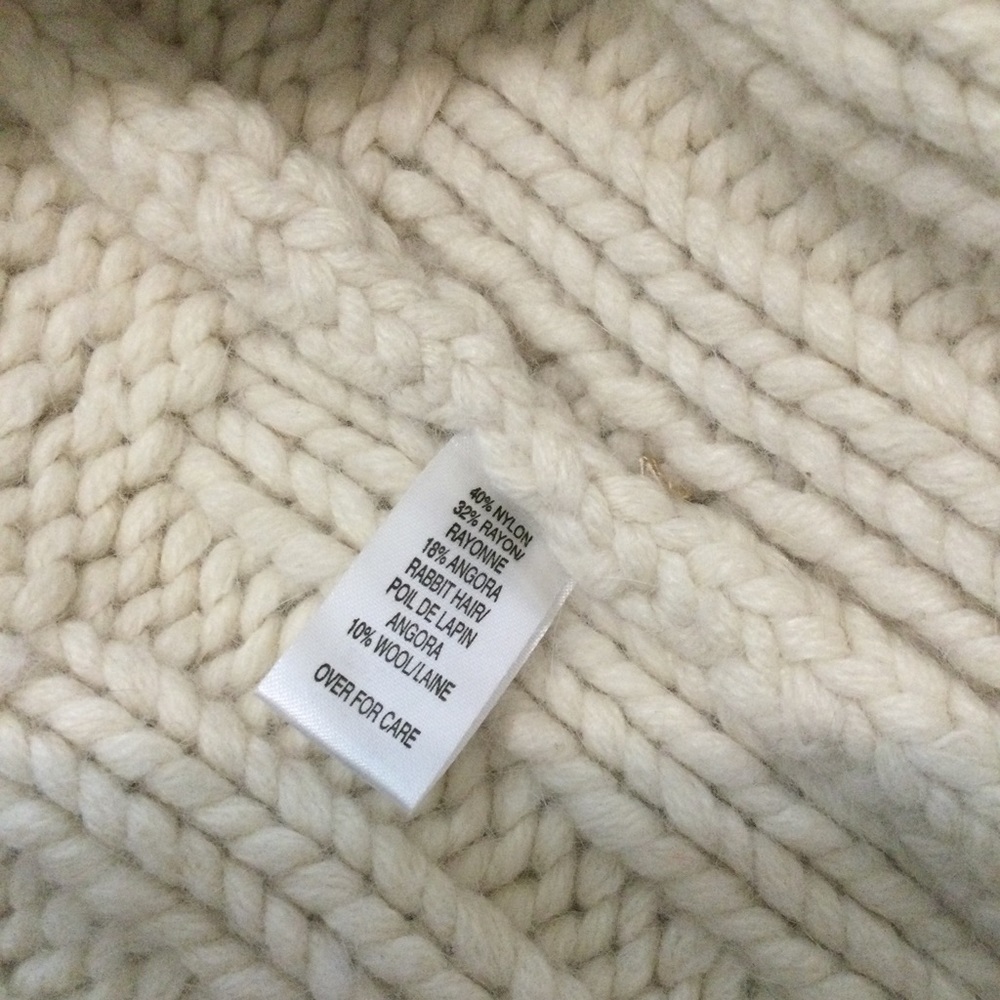Girls ABERCROMBIE M Nordic fair isle sweater knit hooded cardigan thick warm GUC - Picture 5 of 10